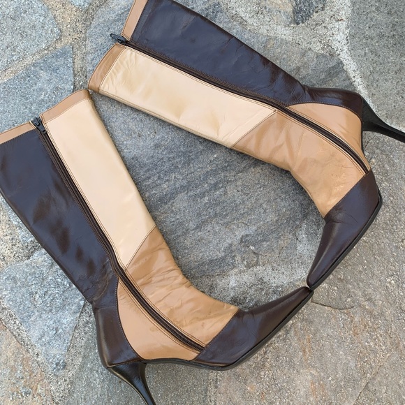 70s Colorway Colorblock Leather Boot - Picture 3 of 6